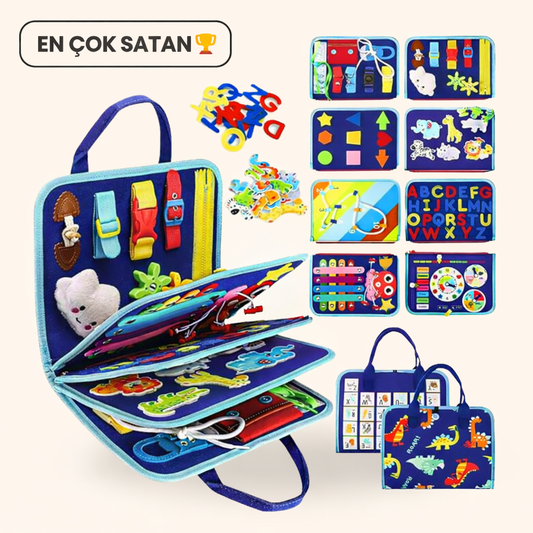 Kiddora™ Montessori Aktivite Çantası  | 8’i 1 Arada