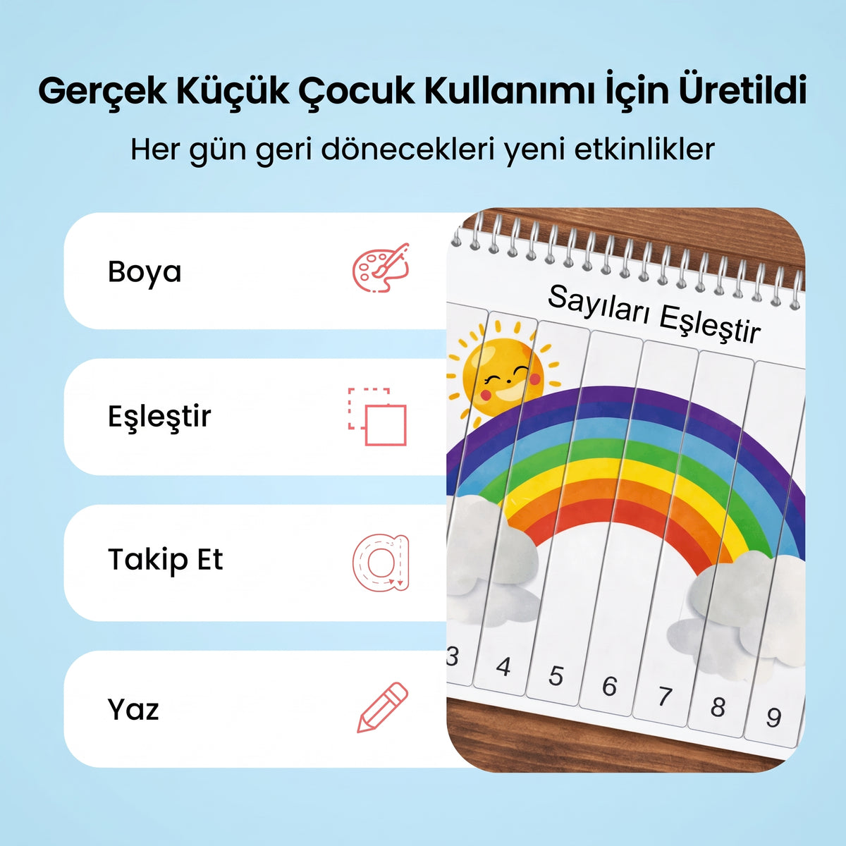 Kiddora™ Montessori Okul Öncesi Kitabı